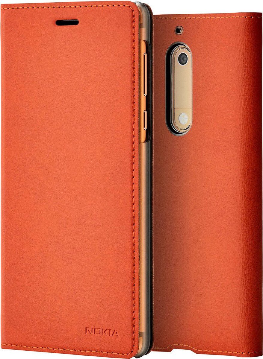 Nokia Slim Flip Case - bruin koper - voor Nokia 5