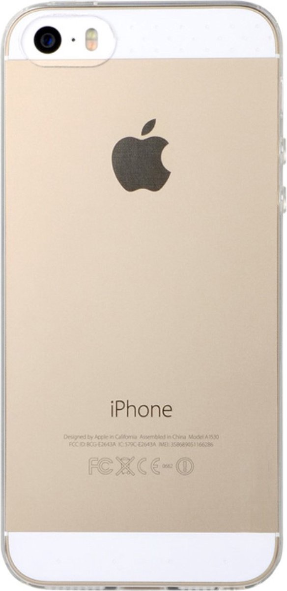 Peachy Doorzichtig TPU beschermhoesje geschikt voor iPhone 5/5s en iPhone SE 2016 Stevige cover