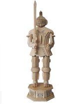 Houten 3D puzzel ridder - Speelgoed bouwpakket 23 x 18,5 x 0,3 cm.