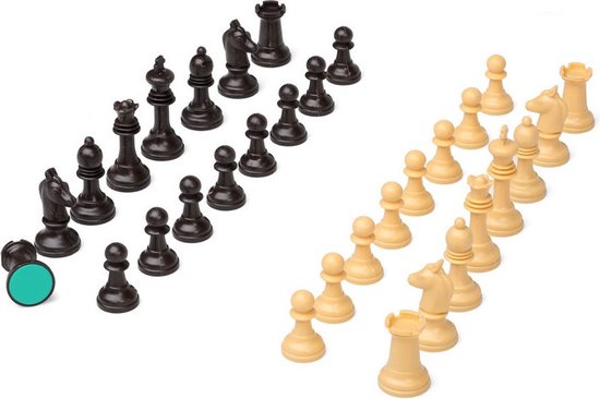 Afbeelding van het spel Setje van 32 stuks schaakstukken - Familie spellen/spelletjes schaken