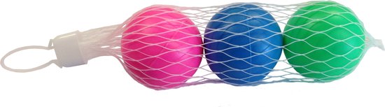 Foto: Set van 6x stuks gekleurde beachball ballen 5 cm strand balletjes strandtennisballen