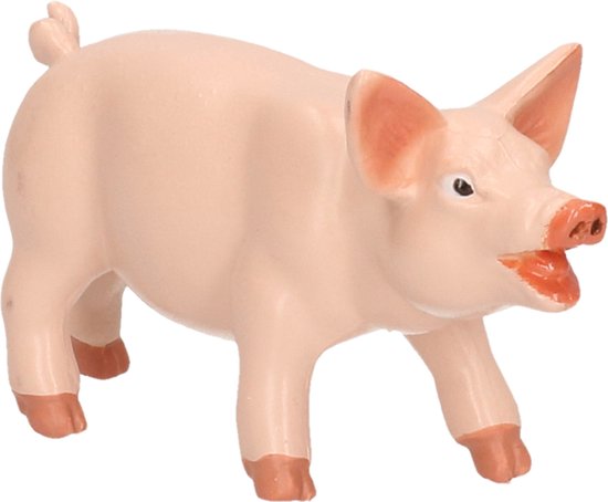 Plastic dieren speelgoed figuurtje varken/big 6 cm - Boerderij dieren |  bol.com