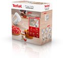 Verpakking van Tefal Prep'Mix handmixer met afbeeldingen van het product en gebak.