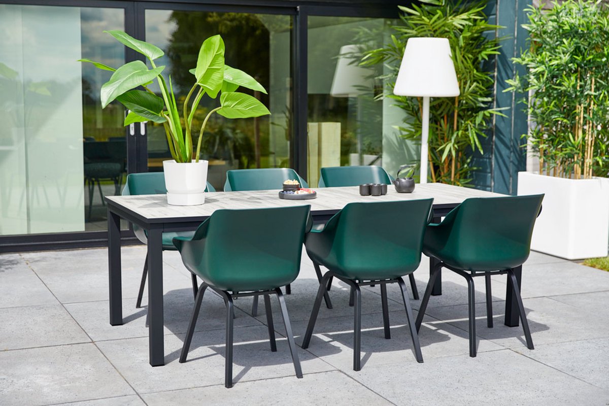 Hartman Sophie armchair chaise de jardin avec accoudoirs - Vert foncé