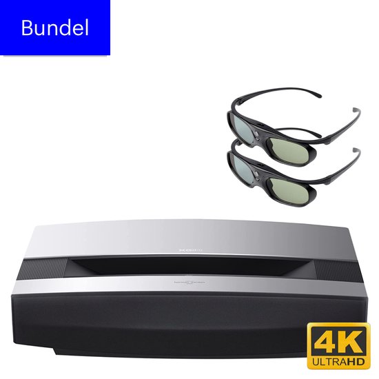 XGIMI AURA - 4k UHD Laser TV met 3D Bril Bundel- Android TV Smart Beamer - Harman/Kardon Speaker - NetFlix YouTube Spotify