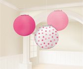 lampionnen meisjes roze 24 cm