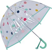 Juleeze Paraplu Kind Ø 50 cm Groen Kunststof Stippen Regenscherm
