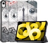 iPad Air 2022 Hoesje Case Hard Cover Hoes Book Case - Eiffeltoren