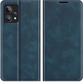 Cazy Realme 9 Pro+ Wallet Case Magnetic - Blauw