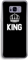 Case Company® - Samsung Galaxy S8 hoesje - King zwart - Soft Cover Telefoonhoesje - Bescherming aan alle Kanten en Schermrand