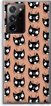 Case Company® - Samsung Galaxy Note 20 Ultra / Note 20 Ultra 5G hoesje - Kat - Soft Cover Telefoonhoesje - Bescherming aan alle Kanten en Schermrand