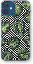 Case Company® - iPhone 12 hoesje - Geometrische jungle - Soft Cover Telefoonhoesje - Bescherming aan alle Kanten en Schermrand