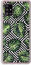 Case Company® - Samsung Galaxy A51 5G hoesje - Geometrische jungle - Soft Cover Telefoonhoesje - Bescherming aan alle Kanten en Schermrand