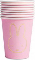 bekers Nijntje baby papier roze 8 stuks