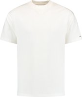 Purewhite -  Heren Relaxed Fit   T-shirt  - Wit - Maat XS