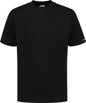 Purewhite -  Heren Relaxed Fit   T-shirt  - Zwart - Maat XS