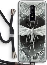 Case Company® - OnePlus 6 hoesje met Koord - Haeckel Tineida - Telefoonhoesje met Zwart Koord - Bescherming aan alle Kanten en Over de Schermrand