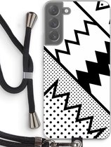 Case Company® - Samsung Galaxy S22 Plus hoesje met Koord - Pop Art #5 - Telefoonhoesje met Zwart Koord - Bescherming aan alle Kanten en Over de Schermrand