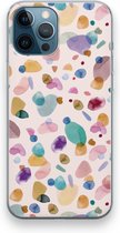 Case Company® - iPhone 12 Pro hoesje - Terrazzo Memphis - Soft Cover Telefoonhoesje - Bescherming aan alle Kanten en Schermrand