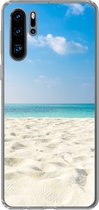 Geschikt voor Huawei P30 Pro hoesje - Tropisch - Strand - Zee - Siliconen Telefoonhoesje