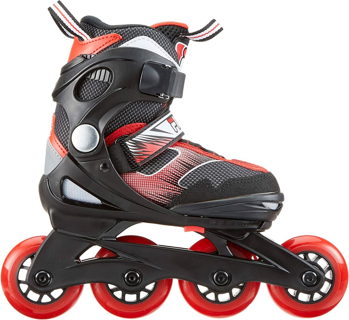 Verstelbare inline skates - zwart/blauw - maat 31-42
