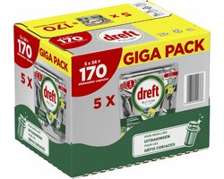 Dreft Platinum All In One Vaatwascapsules Citroen 170 stuks