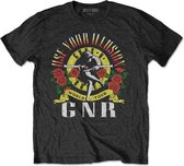 Tshirt Homme Guns N' Roses - S- UYI World Tour Zwart