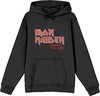 Iron Maiden - Number Of The Beast Vintage Logo Faded Edge Album Hoodie/trui - L - Zwart