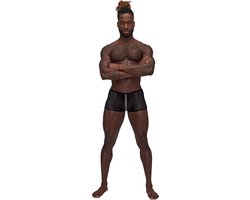 Male Power Mini Short - L black XL