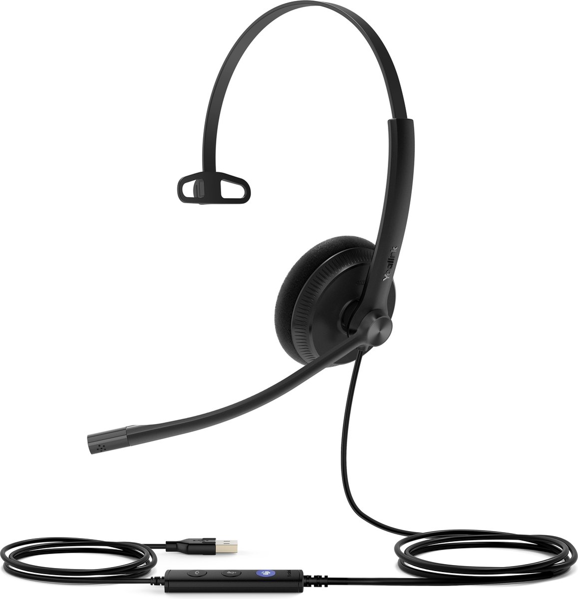 Yealink UH34 Lite Mono Teams Headset Bedraad Hoofdband Kantoor/callcenter USB Type-A Zwart