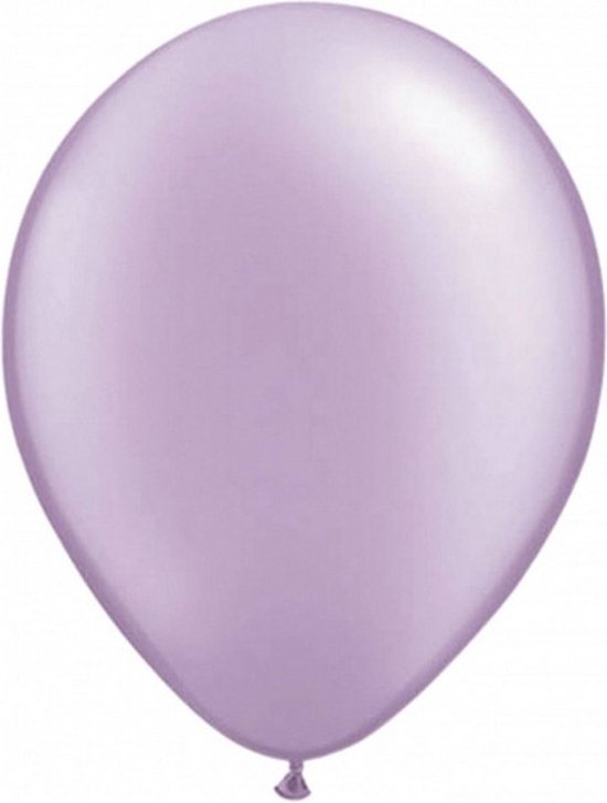 ballonnen metallic 30 cm latex lavendel 10 stuks