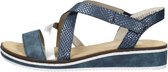 Rieker Comfortabel Sandalen Plat - blauw - Maat 38