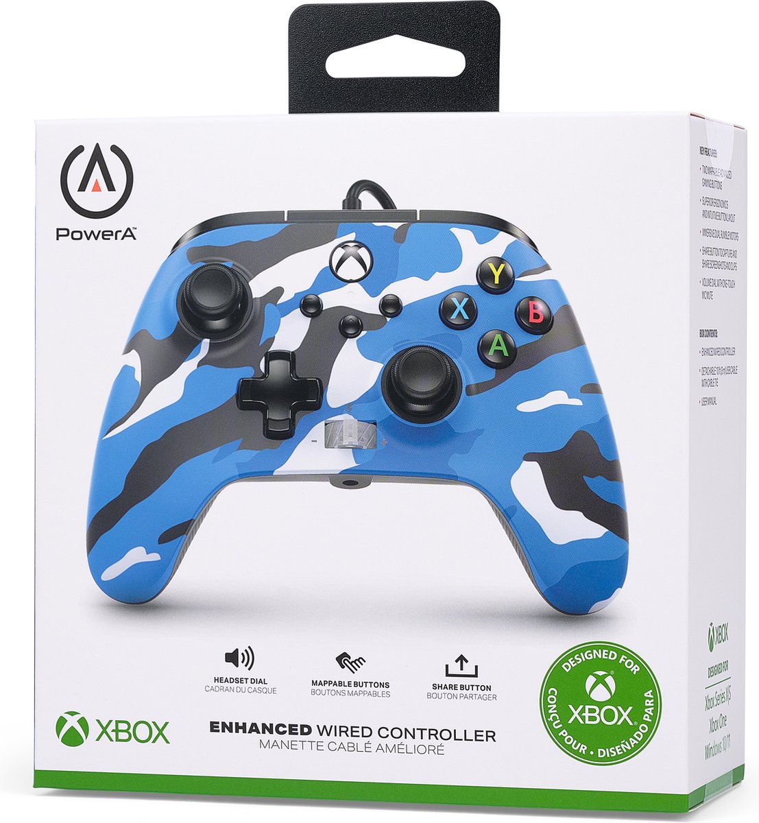 Blue camo xbox deals one controller wireless