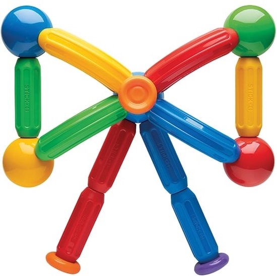 Stick-O Basic Set - Magnetisch Bouwspeelgoed - 20-delig - Montessori Speelgoed - vanaf 18 maanden