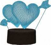 decoratieverlichting 3D Heart led 4 Watt 220V acryl