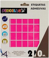 zelfklevende etiketten 17 x 24 mm papier roze