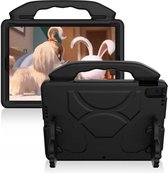 P.C.K. Kinderhoesje ZWART met steun handvatten geschikt voor Apple iPad mini 1/2/3 MET PEN EN GLASFOLIE