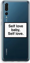 Case Company® - Huawei P20 Pro hoesje - Self love - Soft Cover Telefoonhoesje - Bescherming aan alle Kanten en Schermrand