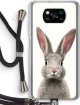 Case Company® - Poco X3 Pro hoesje met Koord - Daisy - Telefoonhoesje met Zwart Koord - Bescherming aan alle Kanten en Over de Schermrand