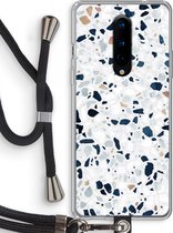 Case Company® - OnePlus 8 hoesje met Koord - Terrazzo N°1 - Telefoonhoesje met Zwart Koord - Bescherming aan alle Kanten en Over de Schermrand