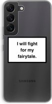 Case Company® - Samsung Galaxy S22 hoesje - Fight for my fairytale - Soft Cover Telefoonhoesje - Bescherming aan alle Kanten en Schermrand