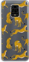 Case Company® - Xiaomi Redmi Note 9 Pro hoesje - Luipaard - Soft Cover Telefoonhoesje - Bescherming aan alle Kanten en Schermrand