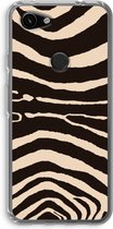 Case Company® - Google Pixel 3a hoesje - Arizona Zebra - Soft Cover Telefoonhoesje - Bescherming aan alle Kanten en Schermrand