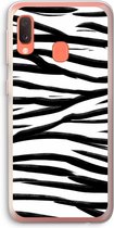 Case Company® - Samsung Galaxy A20e hoesje - Zebra pattern - Soft Cover Telefoonhoesje - Bescherming aan alle Kanten en Schermrand