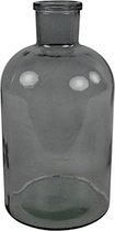 vaas Dena 27 x 14 cm glas donkergrijs