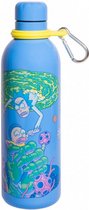 drinkfles Rick and Morty 500 ml 7 x 25 cm RVS blauw