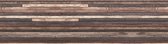 muursticker Backsplash Wood Strips 45x180cm PVC bruin