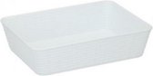 opbergmand 6,4 x 19 x 2,5 cm polypropyleen wit