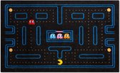 deurmat Pac-Man 45 x 70 cm rubber/polyester zwart