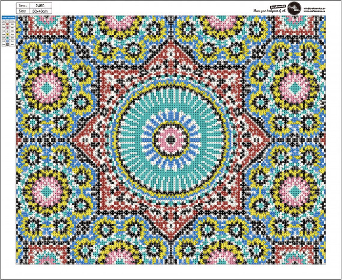 Crafts&Co Diamond Painting Canvas Limited Editions - Mozaiek Marokkaanse Tegels